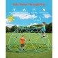 VEVOR Climbing Dome, 305cm Geometric Dome Climber για παιδιά, 453kg Loading Jungle Gym Παιδική χαρά με δίχτυ χταποδιού & 2 μπάλες μπάσκετ, Εύκολη συναρμολόγηση Υπαίθρια παιχνίδια αναρρίχησης στην πίσω αυλή - Δώρο για αγόρια κορίτσια