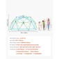 VEVOR Climbing Dome, 305cm Geometric Dome Climber για παιδιά, 453kg Loading Jungle Gym Παιδική χαρά με δίχτυ χταποδιού & 2 μπάλες μπάσκετ, Εύκολη συναρμολόγηση Υπαίθρια παιχνίδια αναρρίχησης στην πίσω αυλή - Δώρο για αγόρια κορίτσια