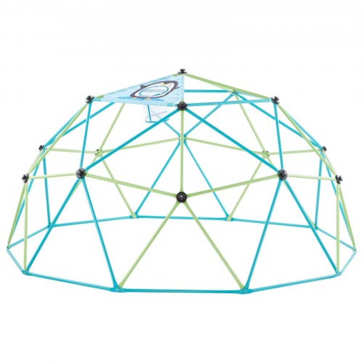 VEVOR Climbing Dome, 305cm Geometric Dome Climber για παιδιά, 453kg Loading Jungle Gym Παιδική χαρά με δίχτυ χταποδιού & 2 μπάλες μπάσκετ, Εύκολη συναρμολόγηση Υπαίθρια παιχνίδια αναρρίχησης στην πίσω αυλή - Δώρο για αγόρια κορίτσια