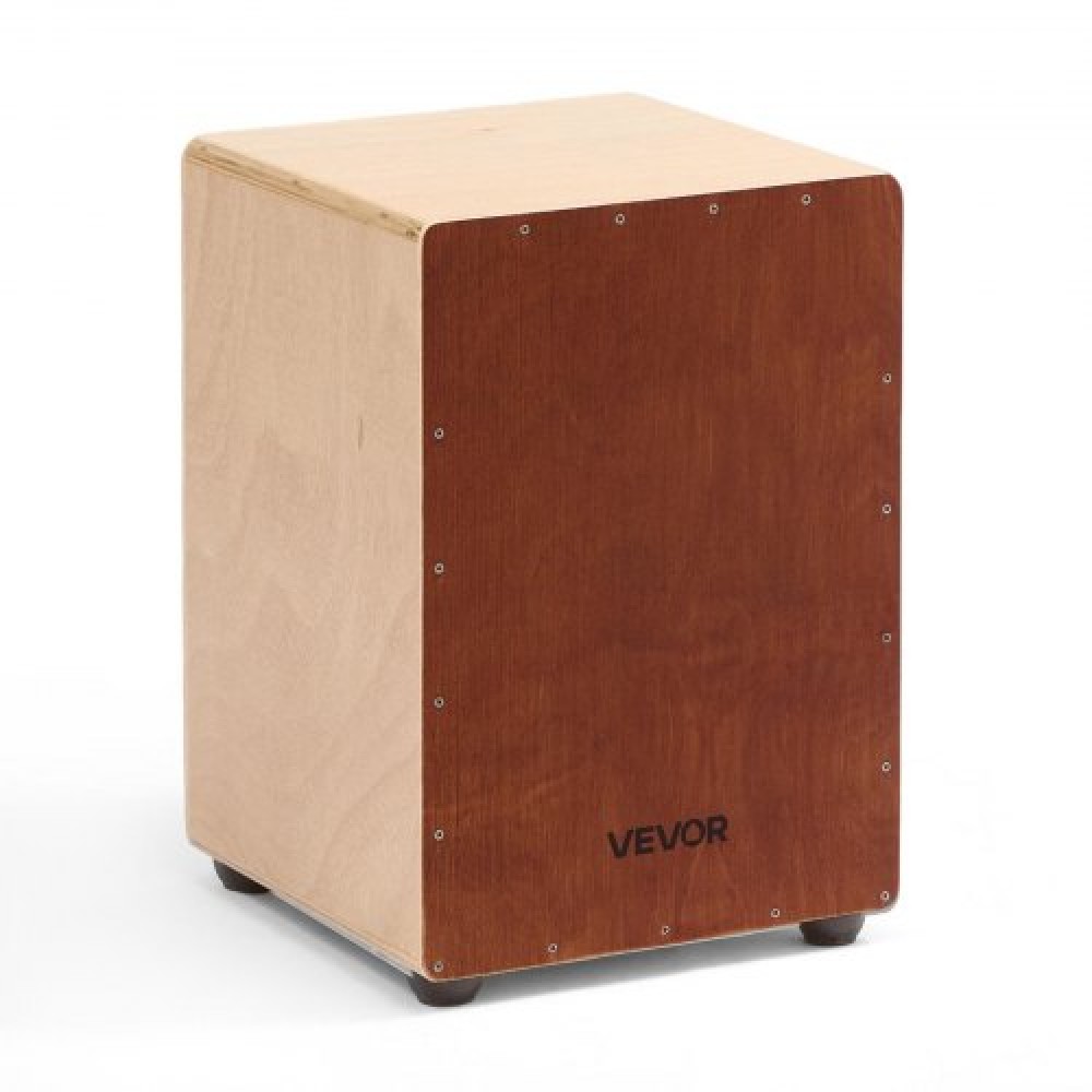 VEVOR Cajon Box Drum Wooden Birchwood Percussion Instrument with Snare Wires
