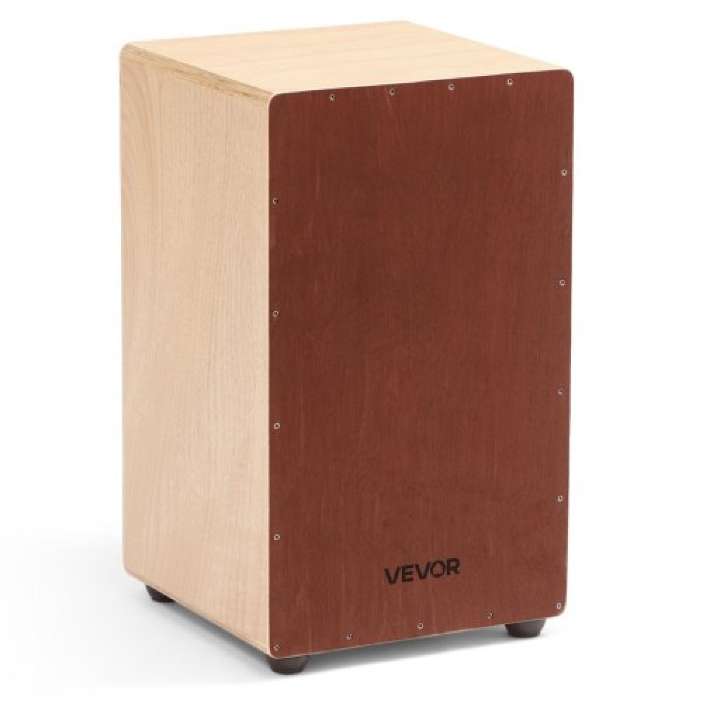 VEVOR Large Cajon Box Drum Birch Wood Percussion Instrument with Snare Wires