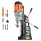 VEVOR Magnetic Drill Press, 1500 W, 60 mm Boring Diameter, 13000N Power Mag Drill Press, 0-600 RPM Ρυθμιζόμενη ταχύτητα, Morse Taper, M3-M16 Tapping, για μεταλλική επιφάνεια, βιομηχανική και οικιακή βελτίωση