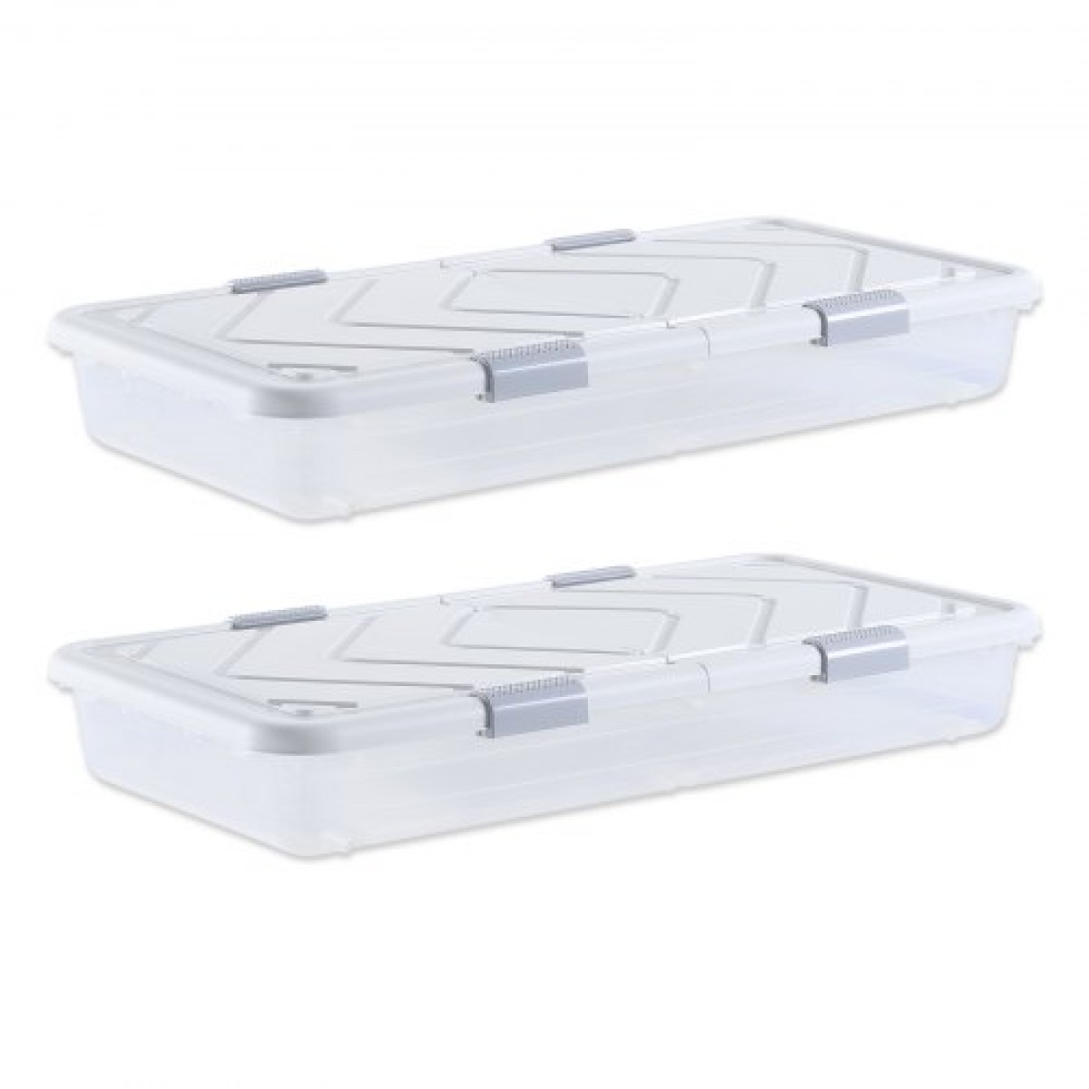 VEVOR Under Bed Storage με ρόδες, 805 x 396 x 175 mm δοχεία κάτω από το κρεβάτι, θήκη για παπούτσια κάτω από το κρεβάτι με καπάκι και γκρι μάνδαλο, κυλιόμενοι κάδοι αποθήκευσης κάτω από το κρεβάτι για κουβέρτες για ρούχα, παπούτσια, 4 πακέτο
