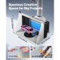 Θάλαμος ψεκασμού VEVOR Airbrush, Διπλοί ανεμιστήρες, 545 x 475 x 370 mm, φορητό κιτ ψεκασμού βαφής Hobby Airbrush με 3 φώτα LED και σωλήνα προέκτασης εξάτμισης, για ζωγραφική μοντέλων, τεχνών, χειροτεχνίας, κέικ