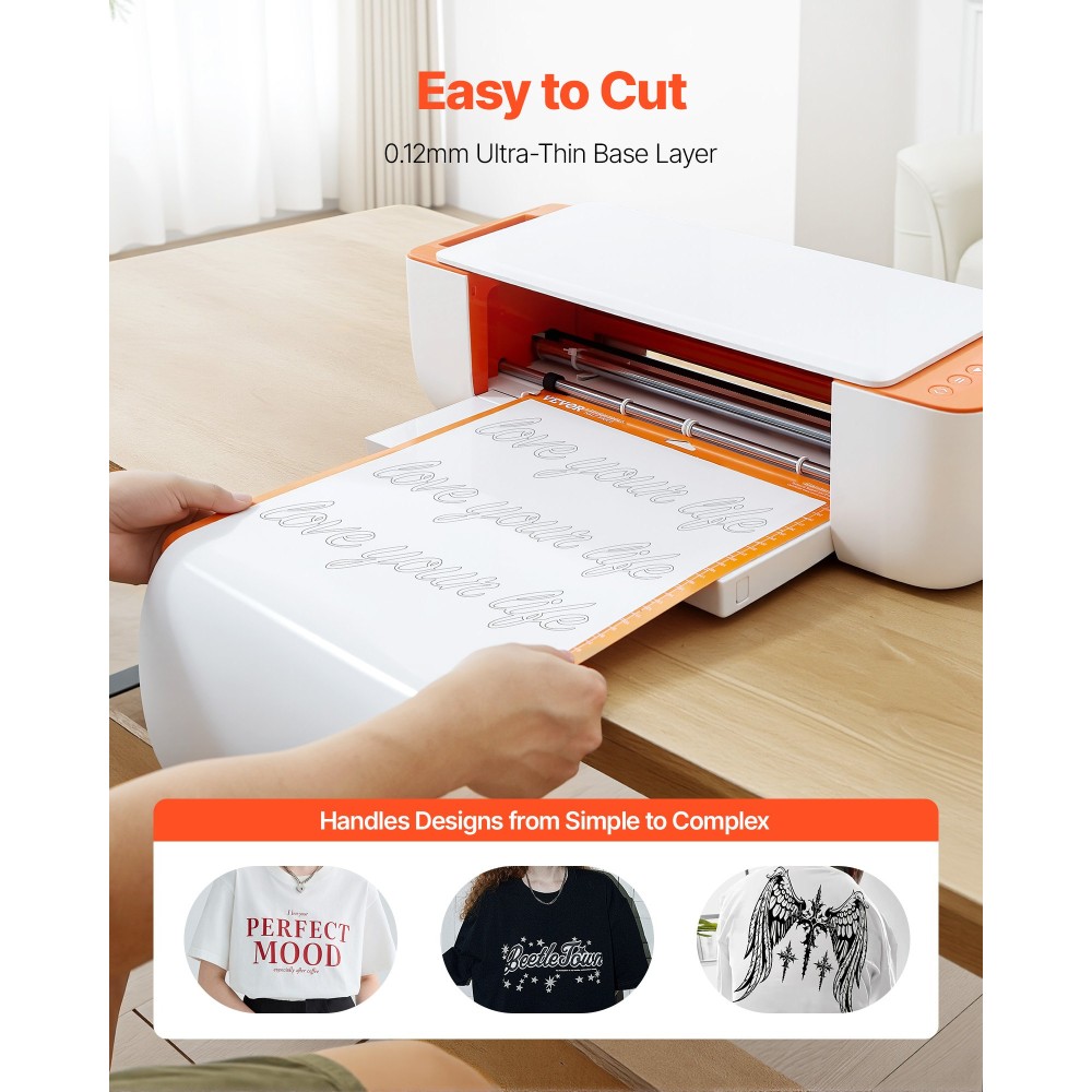 VEVOR Heat Transfer Vinyl, 80 Pack, 304,8 x 304,8mm, Διάφορα Χρώματα HTV Iron on Vinyl Bundle, Εύκολη κοπή και ζιζανίων, με αξεσουάρ, Συμβατό με μηχανές κοπής, για διάφορα υλικά, μπλουζάκια
