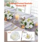 VEVOR Flower Balls Arrangement Bouquet 10 ΤΕΜ, 240 mm Diameter Artificial Flower Balls Wedding Rose Centralpieces, Faux Flowers Arrangement for Wedding Centerpiece Διακοσμήσεις τραπεζιού σπιτιού, λευκό