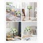 VEVOR Flower Balls Arrangement Bouquet 10 ΤΕΜ, 240 mm Diameter Artificial Flower Balls Wedding Rose Centralpieces, Faux Flowers Arrangement for Wedding Centerpiece Διακοσμήσεις τραπεζιού σπιτιού, λευκό