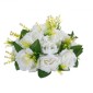 VEVOR Flower Balls Arrangement Bouquet 10 ΤΕΜ, 240 mm Diameter Artificial Flower Balls Wedding Rose Centralpieces, Faux Flowers Arrangement for Wedding Centerpiece Διακοσμήσεις τραπεζιού σπιτιού, λευκό