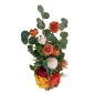 VEVOR Standing Artificial Flowers Arrangements 4 ΤΕΜ., 450 mm Tall Faux Flower Decorations for Wedding Asle Runner Chair, Orange Floral Centerpieces for Ceremical Deception Party Decoration Outdoor
