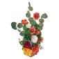 VEVOR Standing Artificial Flowers Arrangements 4 ΤΕΜ., 450 mm Tall Faux Flower Decorations for Wedding Asle Runner Chair, Orange Floral Centerpieces for Ceremical Deception Party Decoration Outdoor