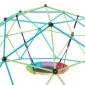 VEVOR Climbing Dome, 305cm Geometric Dome Climber with Saucer Swing, 453kg Loading Kid's Jungle Gym Παιδική χαρά, Εύκολη συναρμολόγηση Εξοπλισμός αναρρίχησης στην υπαίθρια αυλή για αγόρια κορίτσια 3 έως 10 ετών
