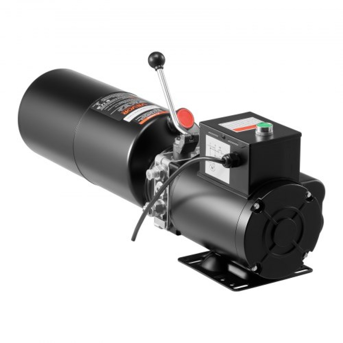 Μονάδα ισχύος υδραυλικής αντλίας VEVOR, AC 220V, υδραυλική μονάδα μονής δράσης 10 Quart, ροή λαδιού 6,3 L/min, μέγιστη πίεση εκκένωσης 22 MPa για ανατρεπόμενο φορτηγό, γκαράζ επισκευής αυτοκινήτων, πλατφόρμες ανύψωσης αυτοκινήτων, μαύρο