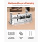 VEVOR Belt Grinder Knife Jig, 85° - 115° Adjustable Belt Sander Knife Sharpening Jig with Dual Handles, Long Sharpener Locator 195mm Συμβατό με μηχανές ακονίσματος πάγκων, μηχανήματα ακονίσματος