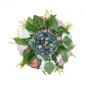 VEVOR Flower Ball Arrangement Bouquet 10PCS, 240 mm Diameter Artificial Flower Balls Banks Wedding Centrepieces, Faux Rose Arrangement for Wedding Κεντρική διακόσμηση σπιτιού, Ροζ και λευκά τριαντάφυλλα