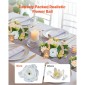 Μπουκέτο VEVOR Flower Ball Arrangement 10 ΤΕΜ, 240 mm Διάμετρος Artificial Flower Balls Banks Wedding Centrepieces, Rose Arrangement for Wedding Centrepiece Διακόσμηση σπιτιού, Σαμπάνια & Λευκά τριαντάφυλλα