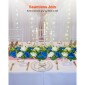 Ανθοδέσμη VEVOR Flower Ball Arrangement 10 ΤΕΜ, 500 x 220 mm Τεχνητά λουλούδια Μπάλες Τραπεζιού Γάμου Κεντρικά, Συνθέσεις Faux Rose for Wedding Κεντρική διακόσμηση σπιτιού, Μπλε και λευκά τριαντάφυλλα