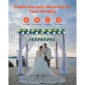 Ανθοδέσμη VEVOR Flower Ball Arrangement 10 ΤΕΜ, 500 x 220 mm Τεχνητά λουλούδια Μπάλες Τραπεζιού Γάμου Κεντρικά, Συνθέσεις Faux Rose for Wedding Κεντρική διακόσμηση σπιτιού, Μπλε και λευκά τριαντάφυλλα