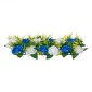 Ανθοδέσμη VEVOR Flower Ball Arrangement 10 ΤΕΜ, 500 x 220 mm Τεχνητά λουλούδια Μπάλες Τραπεζιού Γάμου Κεντρικά, Συνθέσεις Faux Rose for Wedding Κεντρική διακόσμηση σπιτιού, Μπλε και λευκά τριαντάφυλλα