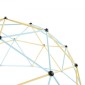 VEVOR Climbing Dome, 305cm Geometric Dome Climber, 453kg Loading Jungle Gym Παιδική χαρά με 2 μπάλες μπάσκετ και δίχτυ χταποδιού, Εύκολη συναρμολόγηση Εξοπλισμός αναρρίχησης στην αυλή εξωτερικού χώρου για παιδιά 3 έως 10 ετών