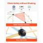 VEVOR Climbing Dome, 305cm Geometric Dome Climber, 453kg Loading Jungle Gym Παιδική χαρά με 2 μπάλες μπάσκετ και δίχτυ χταποδιού, Εύκολη συναρμολόγηση Εξοπλισμός αναρρίχησης στην αυλή εξωτερικού χώρου για παιδιά 3 έως 10 ετών