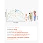 VEVOR Climbing Dome, 305cm Geometric Dome Climber, 453kg Loading Jungle Gym Παιδική χαρά με 2 μπάλες μπάσκετ και δίχτυ χταποδιού, Εύκολη συναρμολόγηση Εξοπλισμός αναρρίχησης στην αυλή εξωτερικού χώρου για παιδιά 3 έως 10 ετών