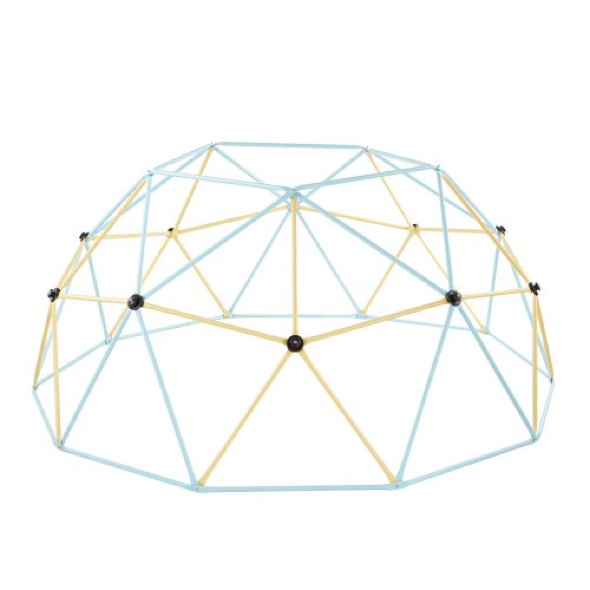 VEVOR Climbing Dome, 305cm Geometric Dome Climber, 453kg Loading Jungle Gym Παιδική χαρά με 2 μπάλες μπάσκετ και δίχτυ χταποδιού, Εύκολη συναρμολόγηση Εξοπλισμός αναρρίχησης στην αυλή εξωτερικού χώρου για παιδιά 3 έως 10 ετών