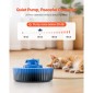 Συντριβάνι VEVOR Ceramic Cat, σιντριβάνι 2,1 L Cupcake για κατοικίδια, πορσελάνινος διανομέας νερού γάτας με εξαιρετικά αθόρυβη αντλία, περιοχή κατανάλωσης 360° και σύστημα φιλτραρίσματος πολλαπλών στρωμάτων, για κατανάλωση γάτων και σκύλων (Μπλε)