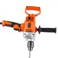 VEVOR Drill Mixer, 15,89mm Corded Electric Drill Mixer Set, 0-850RPM 3.2A Mixing Drills, Mixing Drills Machine with D-Handle for Drilling & Blending, Handheld Chiment Mixer for Fodder, Paint, Cement