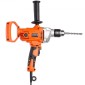 VEVOR Drill Mixer, 15,89mm Corded Electric Drill Mixer Set, 0-850RPM 3.2A Mixing Drills, Mixing Drills Machine with D-Handle for Drilling & Blending, Handheld Chiment Mixer for Fodder, Paint, Cement