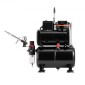 Σετ VEVOR Airbrush Kit, 1/6 HP, Air Brush Kit με αεροσυμπιεστή και ντεπόζιτο, 1 Dual-Action Professional Airbrush with 3 Tips, Acrylic paint, Low Noise, for Cake Decorating, Model Painting, Nail Art