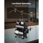 Σετ VEVOR Airbrush Kit, 1/6 HP, Air Brush Kit με αεροσυμπιεστή και ντεπόζιτο, 1 Dual-Action Professional Airbrush with 3 Tips, Acrylic paint, Low Noise, for Cake Decorating, Model Painting, Nail Art