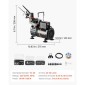 Σετ VEVOR Airbrush Kit, 1/6 HP, Air Brush Kit με αεροσυμπιεστή, 3 Dual-Action Professional Airbrushes with 3 Tips, Hose, Acrylic Paint, 2 Fans, Low Noise, for Cake Decorating, Model Painting, Nail Art