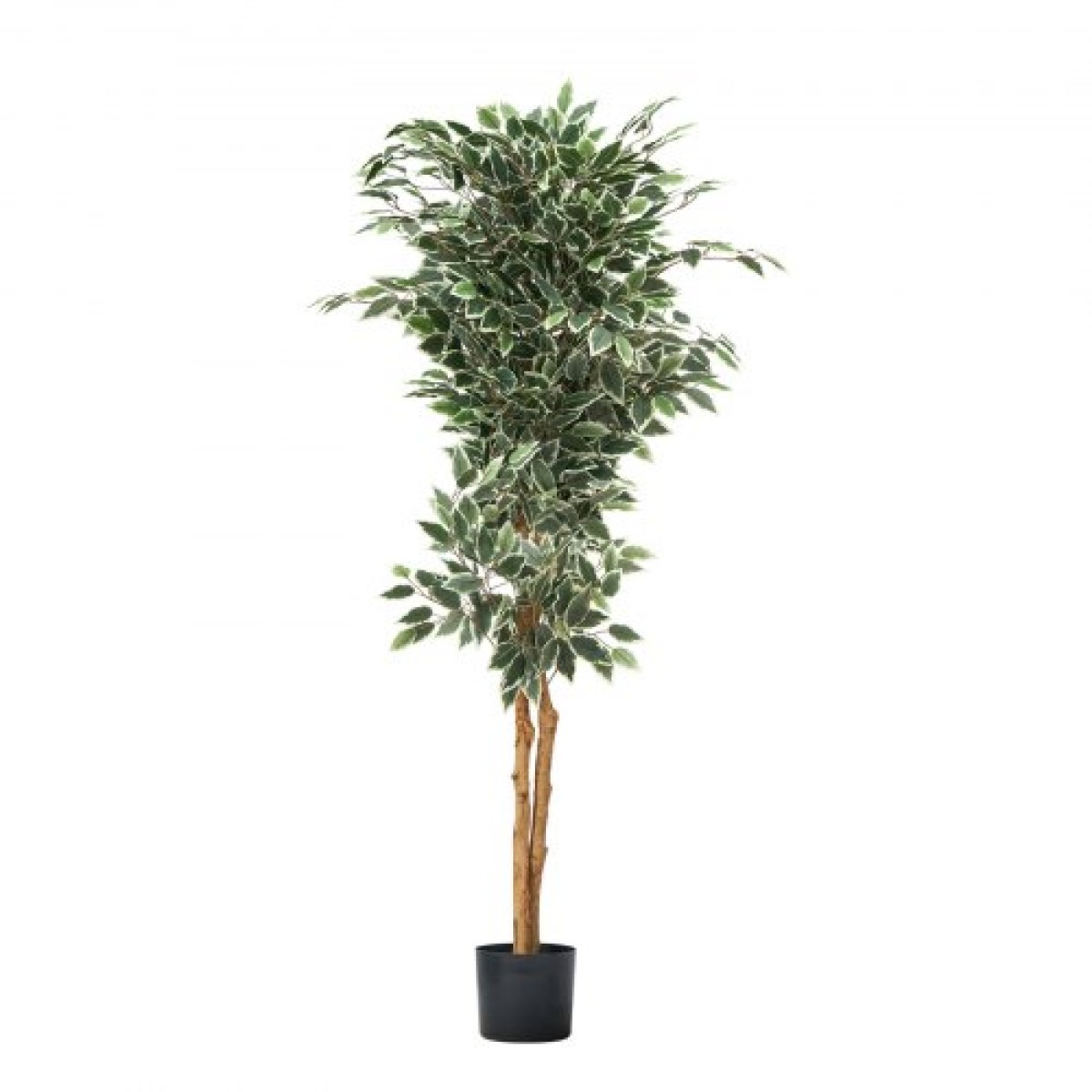 VEVOR Τεχνητό δέντρο Ficus 150 cm με Μαύρη γλάστρα, Ψηλό φυτό Faux Ficus με κορμό από φυσικό ξύλο και ρεαλιστικά πράσινα φύλλα, ψεύτικο μεταξωτό δέντρο εσωτερικού χώρου για διακόσμηση σπιτιού, γραφείου, σαλονιού ή γωνίας
