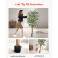 VEVOR Τεχνητό δέντρο Ficus 150 cm με Μαύρη γλάστρα, Ψηλό φυτό Faux Ficus με κορμό από φυσικό ξύλο και ρεαλιστικά πράσινα φύλλα, ψεύτικο μεταξωτό δέντρο εσωτερικού χώρου για διακόσμηση σπιτιού, γραφείου, σαλονιού ή γωνίας