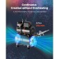 Σετ VEVOR Airbrush Kit, 1/6 HP, Air Brush Kit με αεροσυμπιεστή και δοχείο, 3 Dual-Action Professional Airbrushes with 3 Tips, Hose, Acrylic Paint, 2 Fans, for Cake Decorating, Model Painting, Nail Art