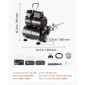 Σετ VEVOR Airbrush Kit, 1/6 HP, Air Brush Kit με αεροσυμπιεστή και δοχείο, 3 Dual-Action Professional Airbrushes with 3 Tips, Hose, Acrylic Paint, 2 Fans, for Cake Decorating, Model Painting, Nail Art