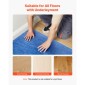 VEVOR Floor Underlayment 18.6 m² 3mm Sound/Vapor Barrier for Laminate Blue