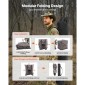 VEVOR Hunting Blind, περσίδες 2-3 ατόμων See Through Ground με τσάντα μεταφοράς, φορητή σκηνή παραλλαγής 360 μοιρών, ανθεκτικό κρυφό καταφύγιο με αθόρυβη πλαϊνή πόρτα και παράθυρο, για Τουρκία και ελάφια