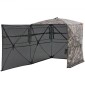 VEVOR Hunting Blind, περσίδες 2-3 ατόμων See Through Ground με τσάντα μεταφοράς, φορητή σκηνή παραλλαγής 360 μοιρών, ανθεκτικό κρυφό καταφύγιο με αθόρυβη πλαϊνή πόρτα και παράθυρο, για Τουρκία και ελάφια