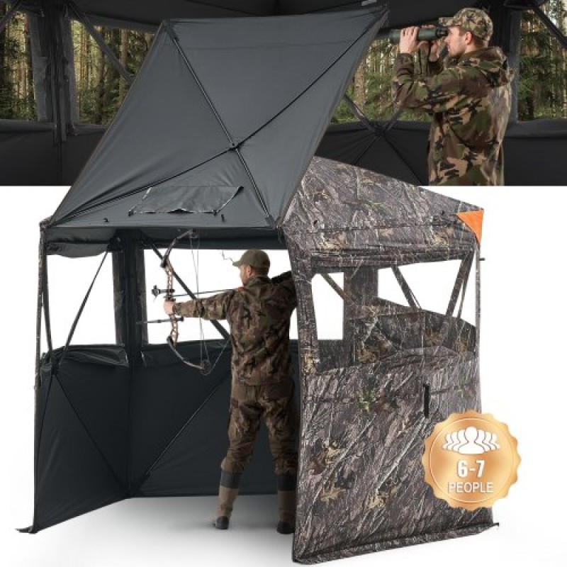 VEVOR 6-7 Person Portable Hunting Blind Ground Deer Duck Blind Carrying Bag