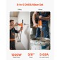 VEVOR Drill Mixer, 15,89mm Corded Electric Drill Mixer Set, 0-750RPM 3A Mixing Drills, Mixing Drills Machine with D-Handle for Drilling & Blending, Handheld Chiment Mixer for Food, Paint, Cement