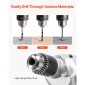 VEVOR Drill Mixer, 15,89mm Corded Electric Drill Mixer Set, 0-750RPM 3A Mixing Drills, Mixing Drills Machine with D-Handle for Drilling & Blending, Handheld Chiment Mixer for Food, Paint, Cement