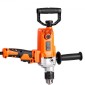 VEVOR Drill Mixer, 15,89mm Corded Electric Drill Mixer Set, 0-750RPM 3A Mixing Drills, Mixing Drills Machine with D-Handle for Drilling & Blending, Handheld Chiment Mixer for Food, Paint, Cement