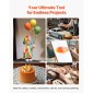 Σετ VEVOR Airbrush Kit, 1/6 HP, Air Brush Kit με αεροσυμπιεστή, 1 Dual-Action Professional Airbrush with 3 Tips, Hose, Hold, Cleaning Set, Low Noise, for Cake Decorating, Model Painting, Nail Art