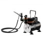 Σετ VEVOR Airbrush Kit, 1/6 HP, Air Brush Kit με αεροσυμπιεστή, 1 Dual-Action Professional Airbrush with 3 Tips, Hose, Hold, Cleaning Set, Low Noise, for Cake Decorating, Model Painting, Nail Art