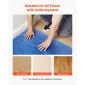 VEVOR Floor Underlayment 37.2 m² 3mm Recycled Fiber Sound/Vapor Barrier Blue