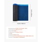 VEVOR Floor Underlayment 37.2 m² 3mm Recycled Fiber Sound/Vapor Barrier Blue