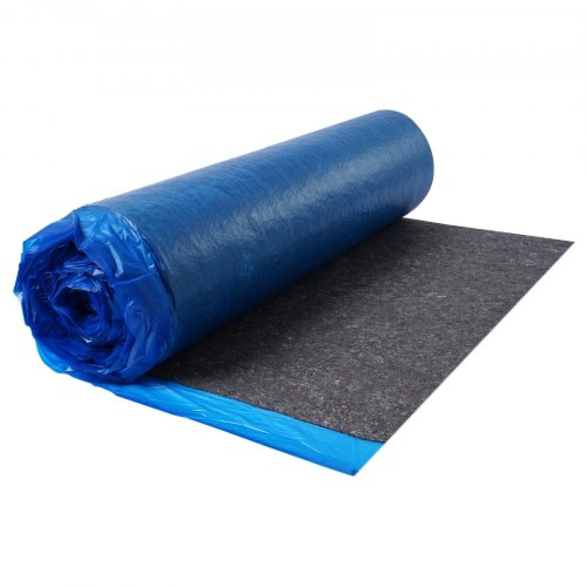 VEVOR Floor Underlayment 37.2 m² 3mm Recycled Fiber Sound/Vapor Barrier Blue