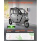 VEVOR 3-Wheel Enclosed Mobility Scooter για ηλικιωμένους και ενήλικες, χωρητικότητα 295 kg, 3θέσιο ηλεκτρικό σκούτερ ψυχαγωγικής κινητικότητας 1500W 60KM Long Range & Remote Unlock, Παντός εδάφους για περιηγήσεις αγορών
