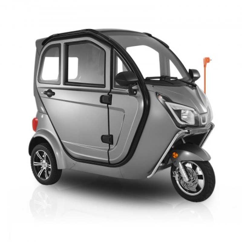 VEVOR 3-Wheel Enclosed Mobility Scooter για ηλικιωμένους και ενήλικες, χωρητικότητα 295 kg, 3θέσιο ηλεκτρικό σκούτερ ψυχαγωγικής κινητικότητας 1500W 60KM Long Range & Remote Unlock, Παντός εδάφους για περιηγήσεις αγορών
